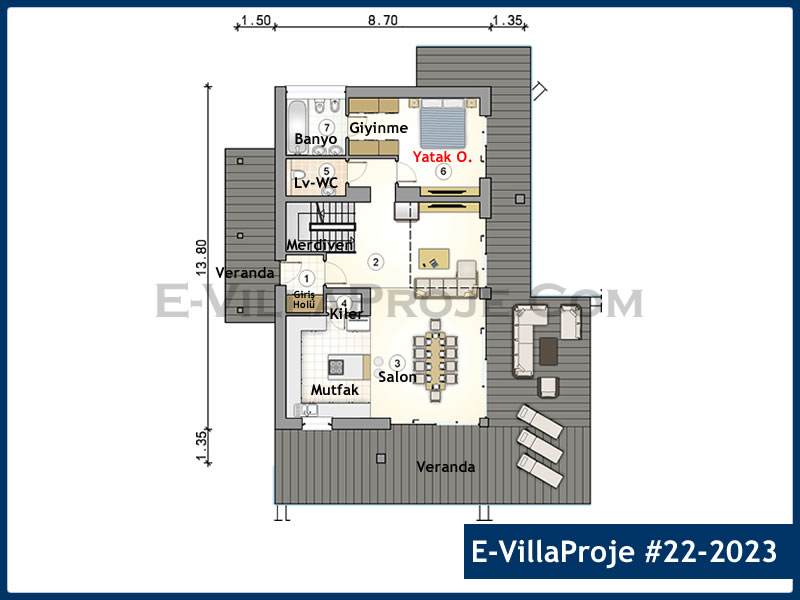 Ev Villa Proje #22 - 2023 Thumbnail 2