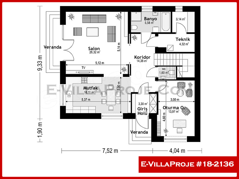Ev Villa Proje #18 - 2136 Thumbnail 2