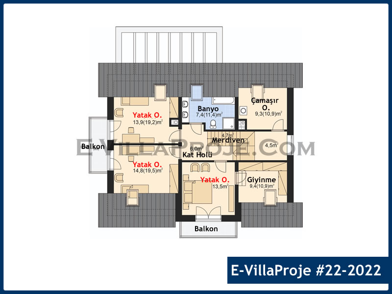 Ev Villa Proje #22 - 2022 Thumbnail 3