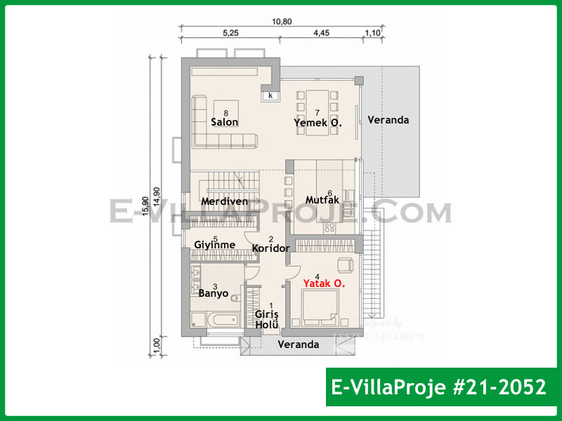 Ev Villa Proje #21 - 2052 Thumbnail 2