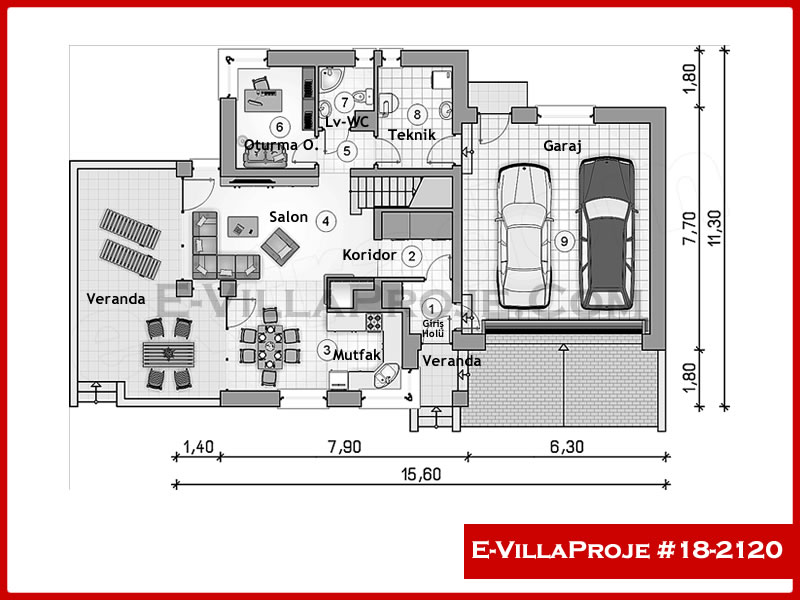 Ev Villa Proje #18 - 2120 Thumbnail 2