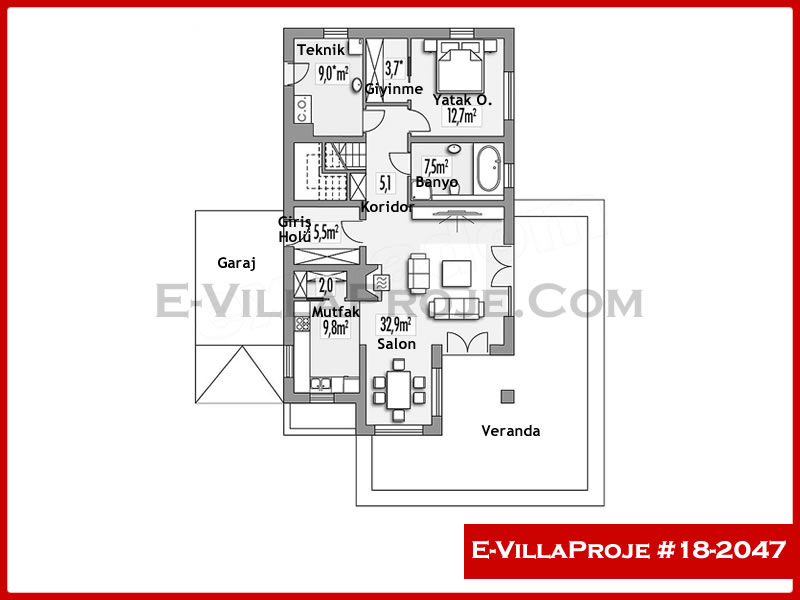 Ev Villa Proje #18 - 2047 Thumbnail 2