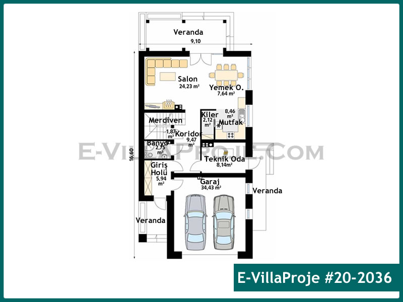 Ev Villa Proje #20 - 2036 Thumbnail 2