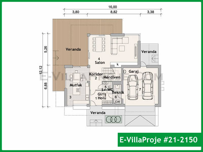 Ev Villa Proje #21 - 2150 Thumbnail 2