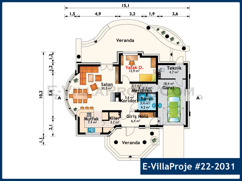 Ev Villa Proje #22 - 2031 Thumbnail 2