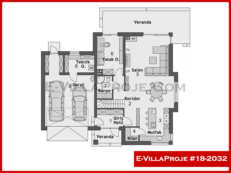 Ev Villa Proje #18 - 2032 Thumbnail 2