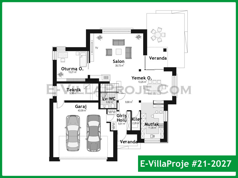 Ev Villa Proje #21 - 2027 Thumbnail 2