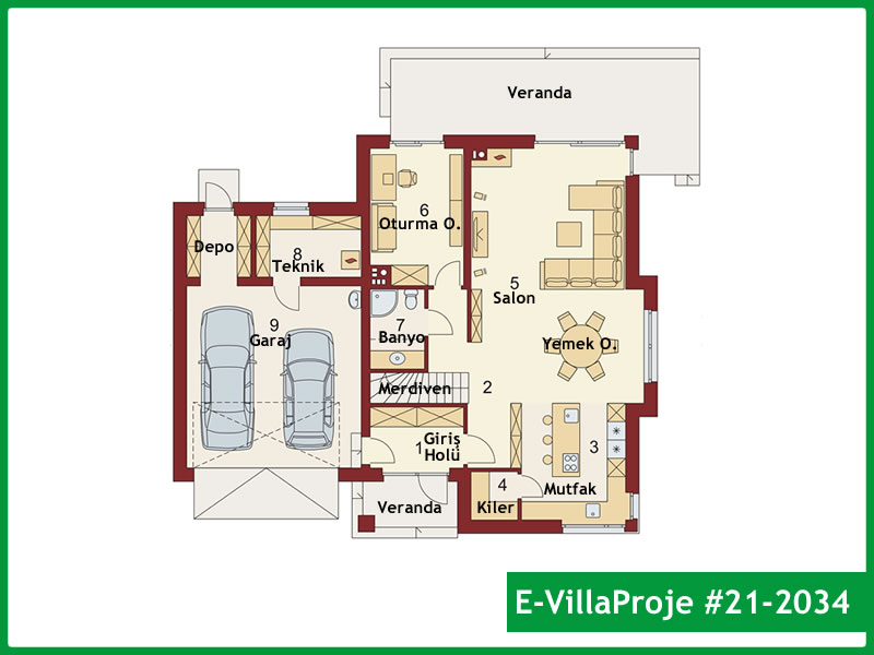 Ev Villa Proje #21 - 2034 Thumbnail 2