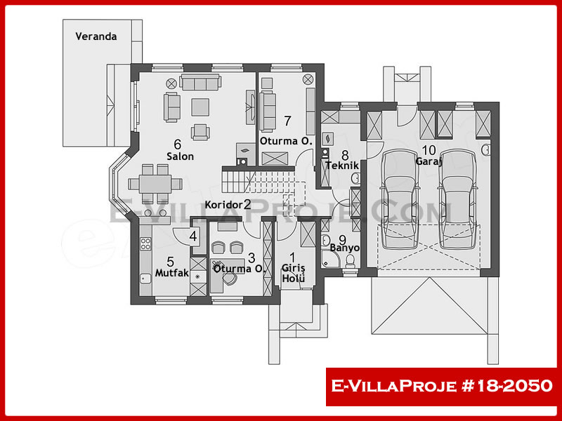 Ev Villa Proje #18 - 2050 Thumbnail 2