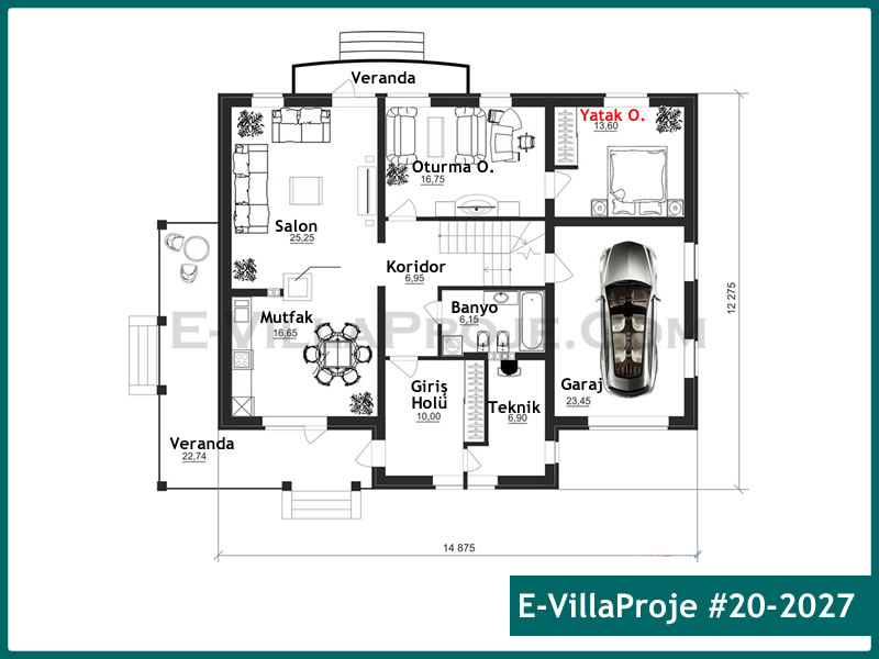 Ev Villa Proje #20 - 2027 Thumbnail 2