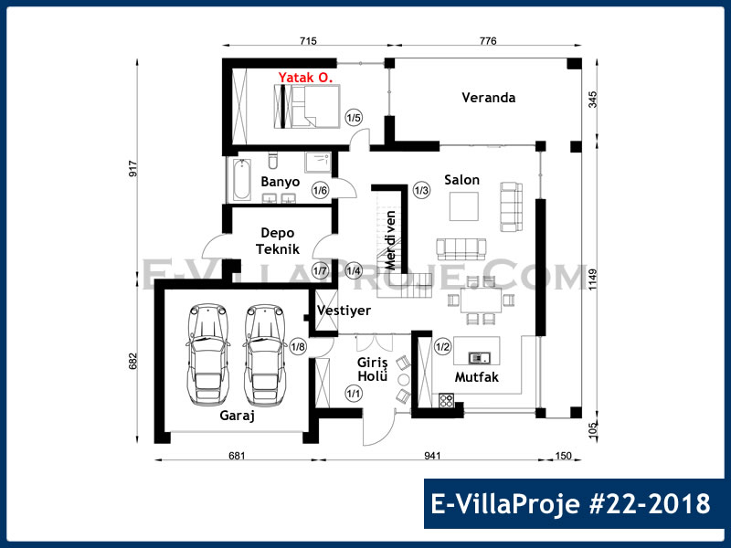 Ev Villa Proje #22 - 2018 Thumbnail 2