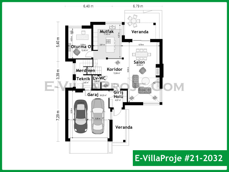 Ev Villa Proje #21 - 2032 Thumbnail 2