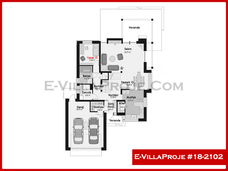 Ev Villa Proje #18 - 2102 Thumbnail 2