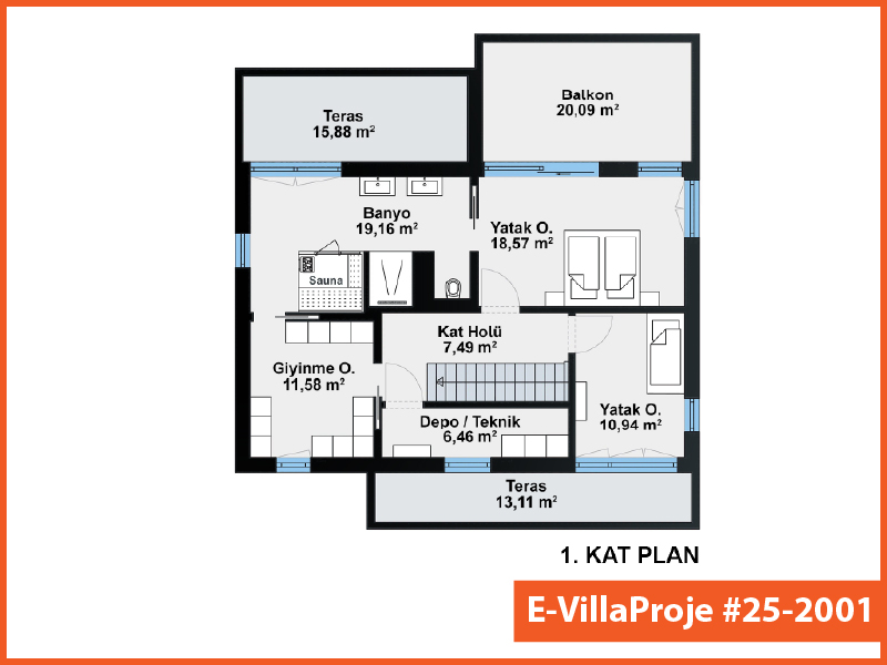 Ev Villa Proje #25 - 2001 Thumbnail 3