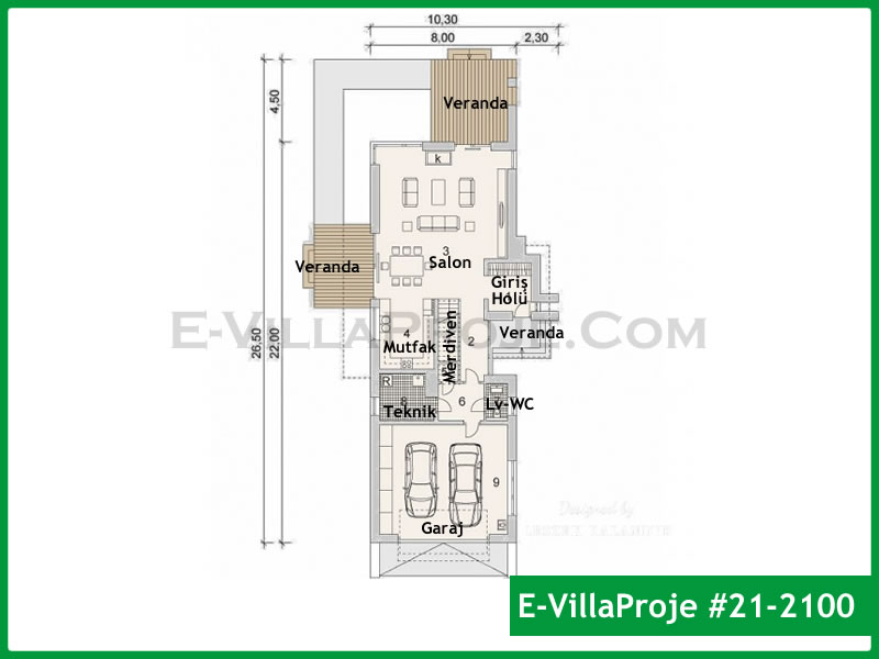 Ev Villa Proje #21 - 2100 Thumbnail 2