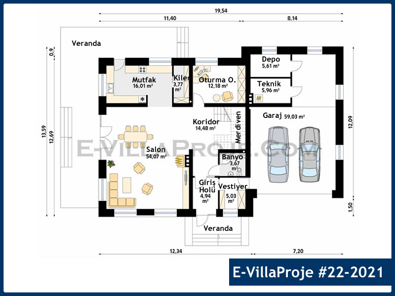 Ev Villa Proje #22 - 2021 Thumbnail 2