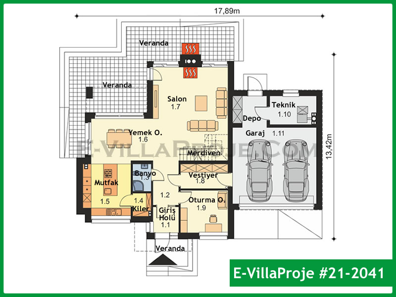 Ev Villa Proje #21 - 2041 Thumbnail 2