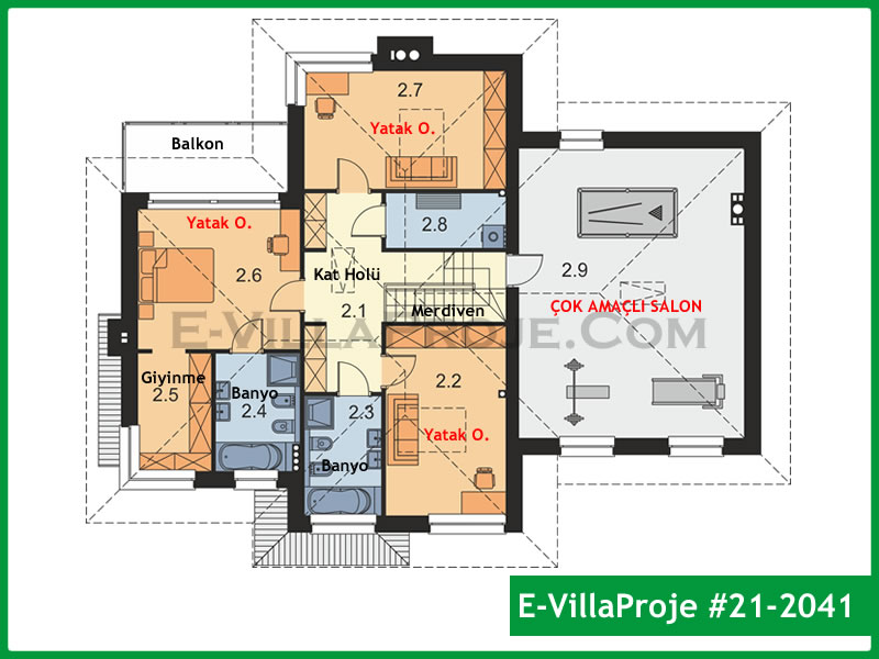 Ev Villa Proje #21 - 2041 Thumbnail 3
