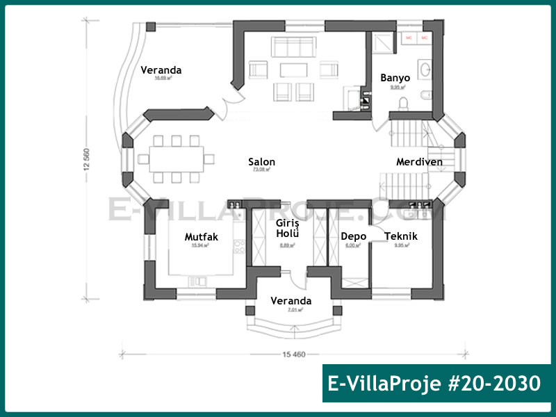 Ev Villa Proje #20 - 2030 Thumbnail 2