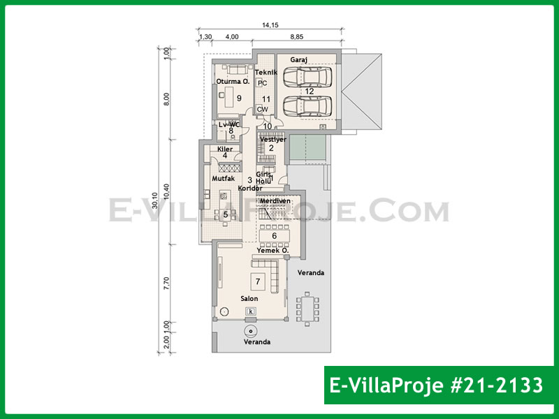 Ev Villa Proje #21 - 2133 Thumbnail 2