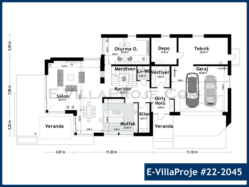 Ev Villa Proje #22 - 2045 Thumbnail 2