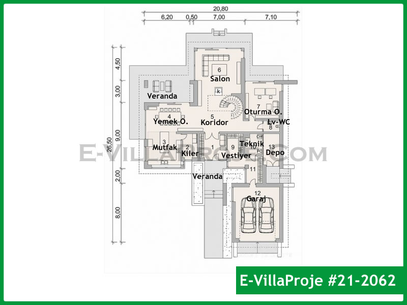 Ev Villa Proje #21 - 2062 Thumbnail 2