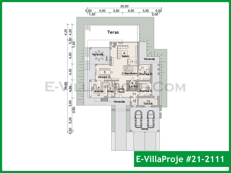 Ev Villa Proje #21 - 2111 Thumbnail 2