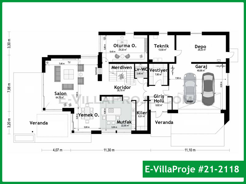 Ev Villa Proje #21 - 2118 Thumbnail 2