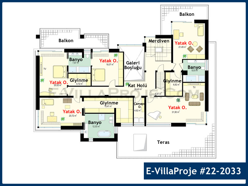 Ev Villa Proje #22 - 2033 Thumbnail 3