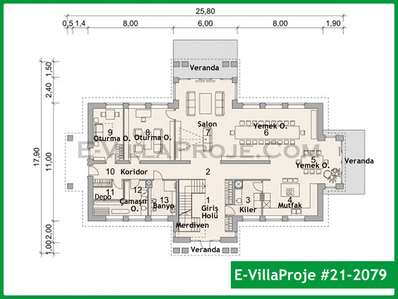 Ev Villa Proje #21 - 2079 Thumbnail 2