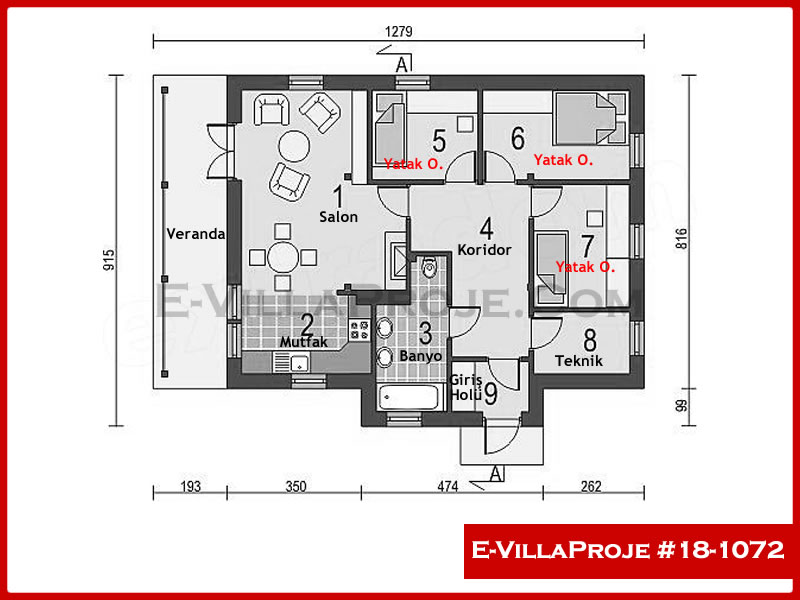Ev Villa Proje #18 - 1072 Thumbnail 2